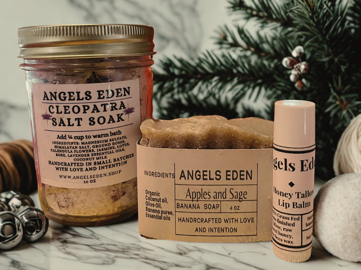 Gift Box Bath Soak, Soap, Lip balm